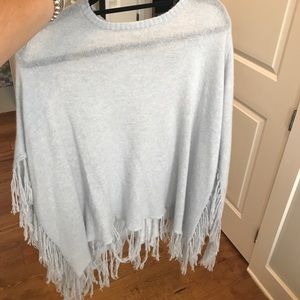 27 miles Malibu cashmere baby blue poncho